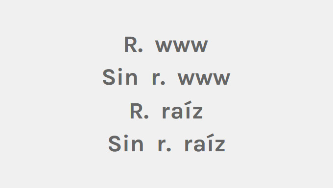 Imagen de Opciones para sitios o subdominios raíz