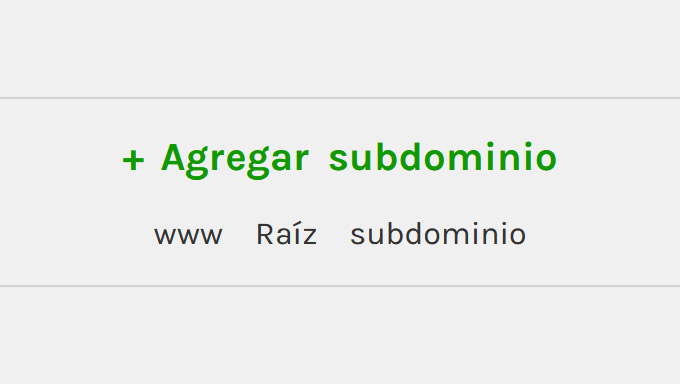 Imagen de Agregar subdominio